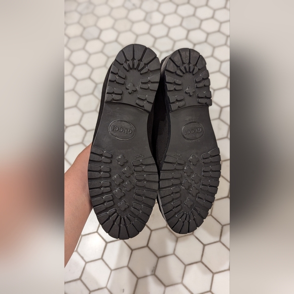 Gucci Suede Horsebit Ankle Boot - Black - Picture 2 of 7